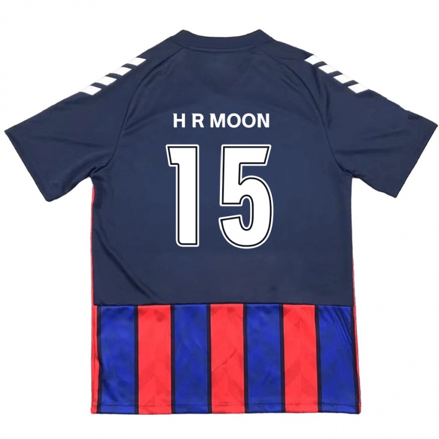 ילדים כדורגל Ha-Rang Moon #15 לבן פנינה אדום ג'רזי ביתית 2025/26