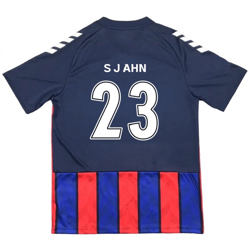 ילדים כדורגל Jun-Su Ahn #23 לבן פנינה אדום ג'רזי ביתית 2025/26