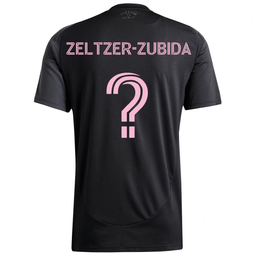ילדים כדורגל Idoh Zeltzer-Zubida #0 ורוד שחור הרחק ג'רזי 2025/26