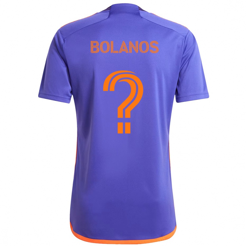ילדים כדורגל Omar Bolanos #0 כתום לבן הרחק ג'רזי 2025/26