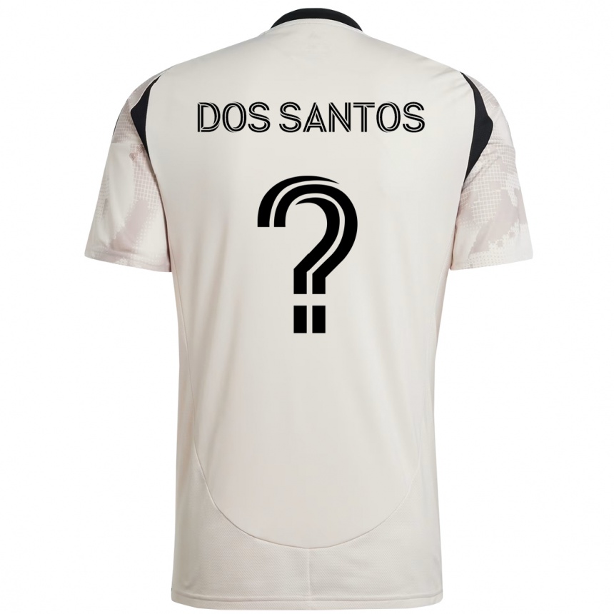ילדים כדורגל Matthew Dos Santos #0 אדום שחור הרחק ג'רזי 2025/26