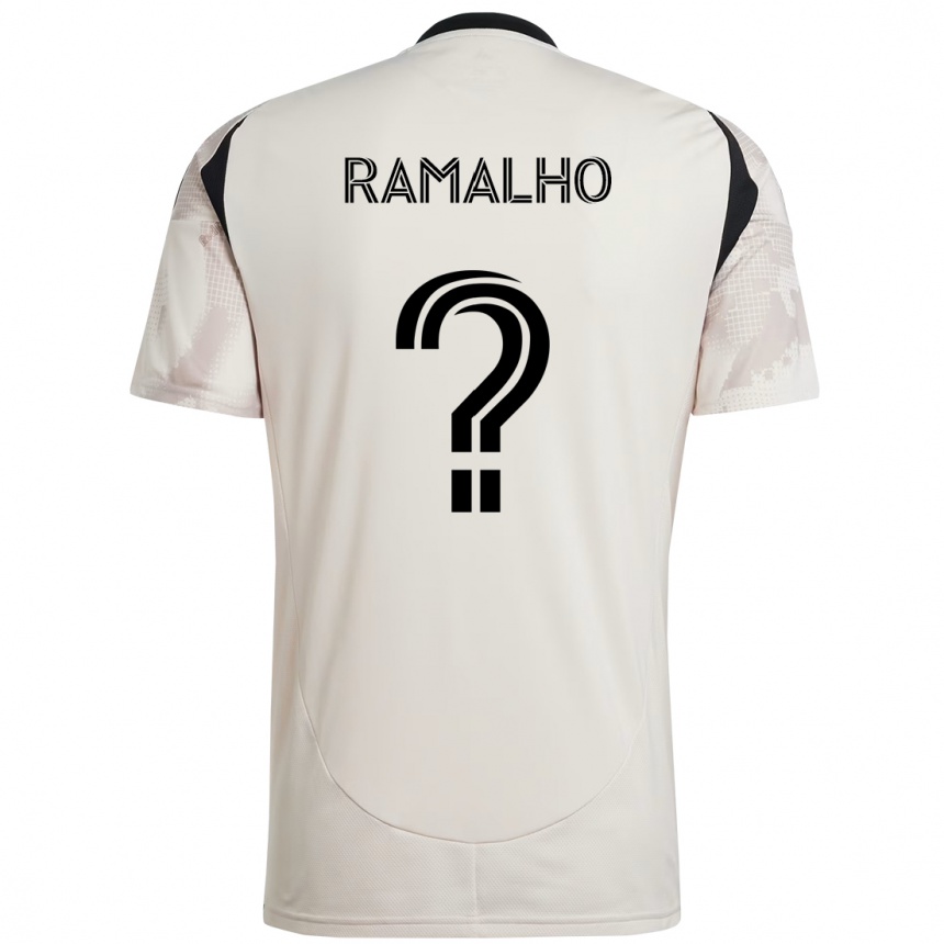 ילדים כדורגל Caio Ramalho #0 אדום שחור הרחק ג'רזי 2025/26