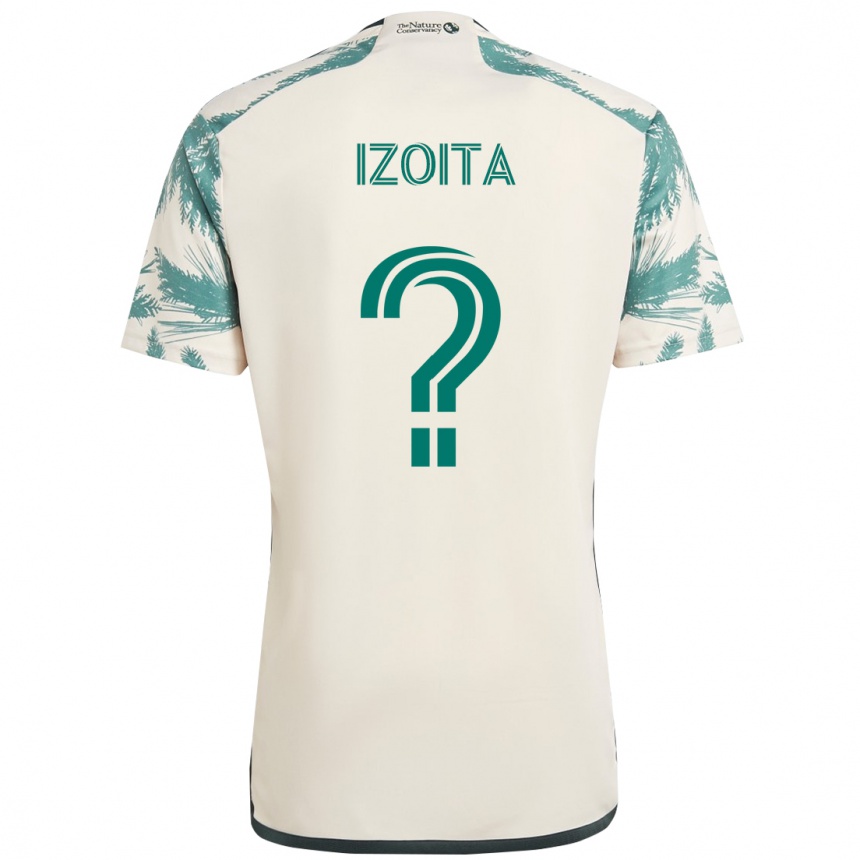 ילדים כדורגל Eric Izoita #0 שחור חום הרחק ג'רזי 2025/26