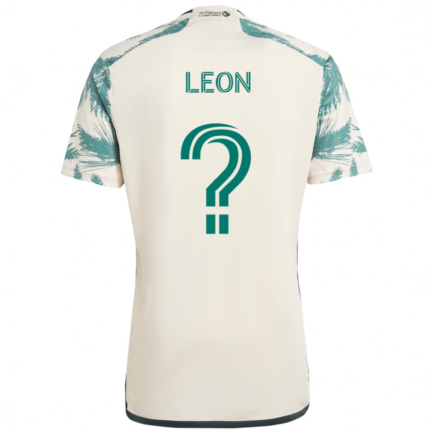 ילדים כדורגל Brenden Leon #0 שחור חום הרחק ג'רזי 2025/26