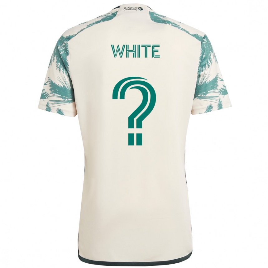 ילדים כדורגל Dario White #0 שחור חום הרחק ג'רזי 2025/26