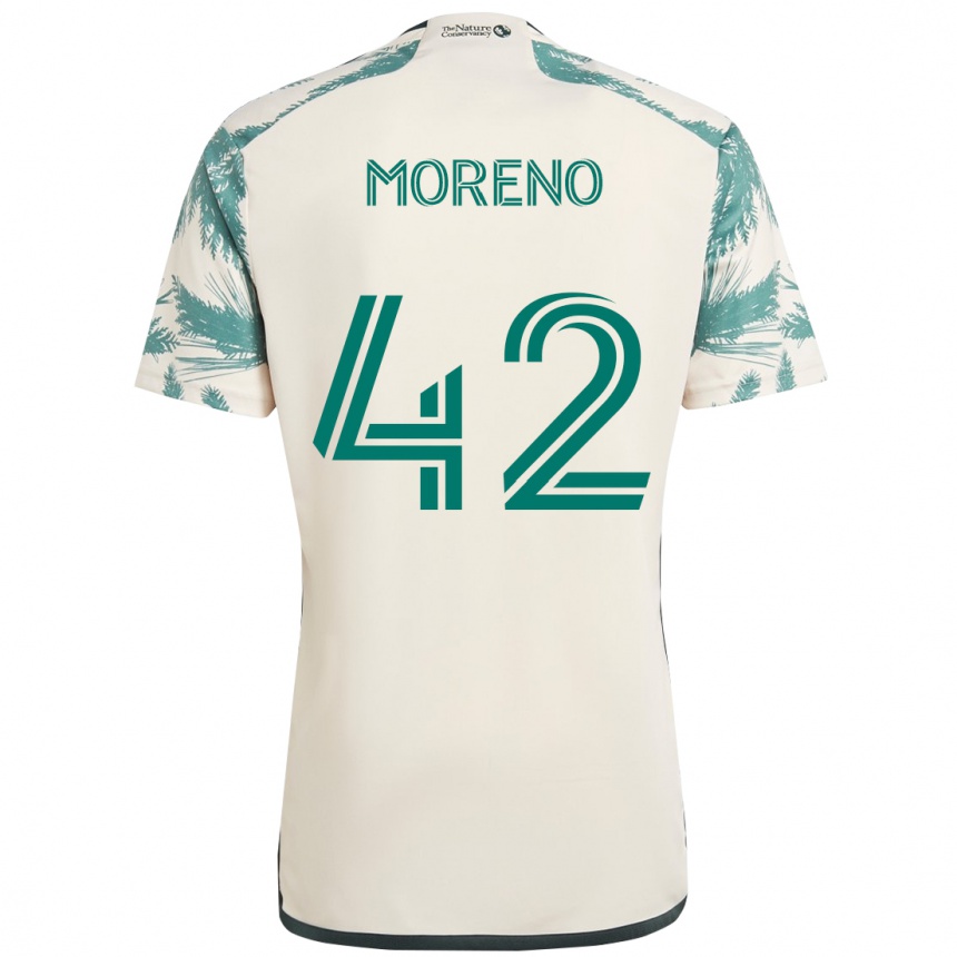 ילדים כדורגל Alexis Moreno #42 שחור חום הרחק ג'רזי 2025/26