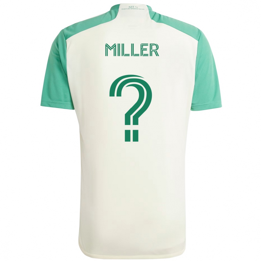 ילדים כדורגל Mason Miller #0 ירוק שחור הרחק ג'רזי 2025/26