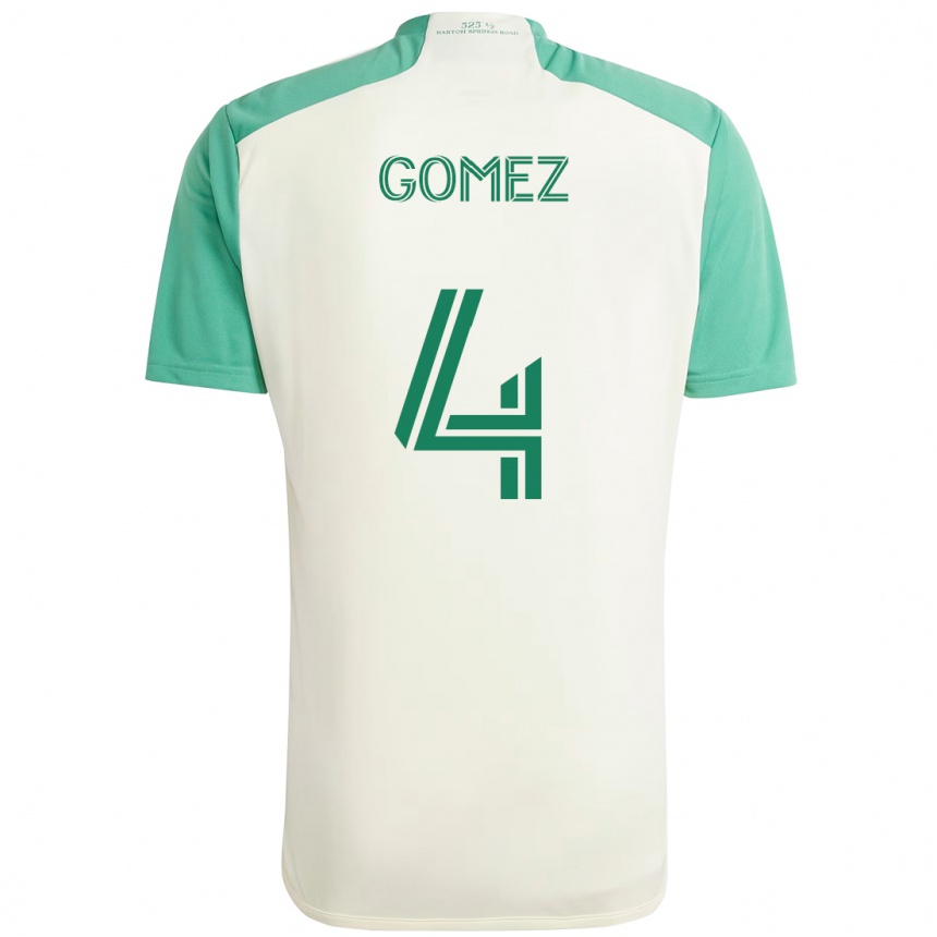 ילדים כדורגל Antonio Gomez #4 ירוק שחור הרחק ג'רזי 2025/26