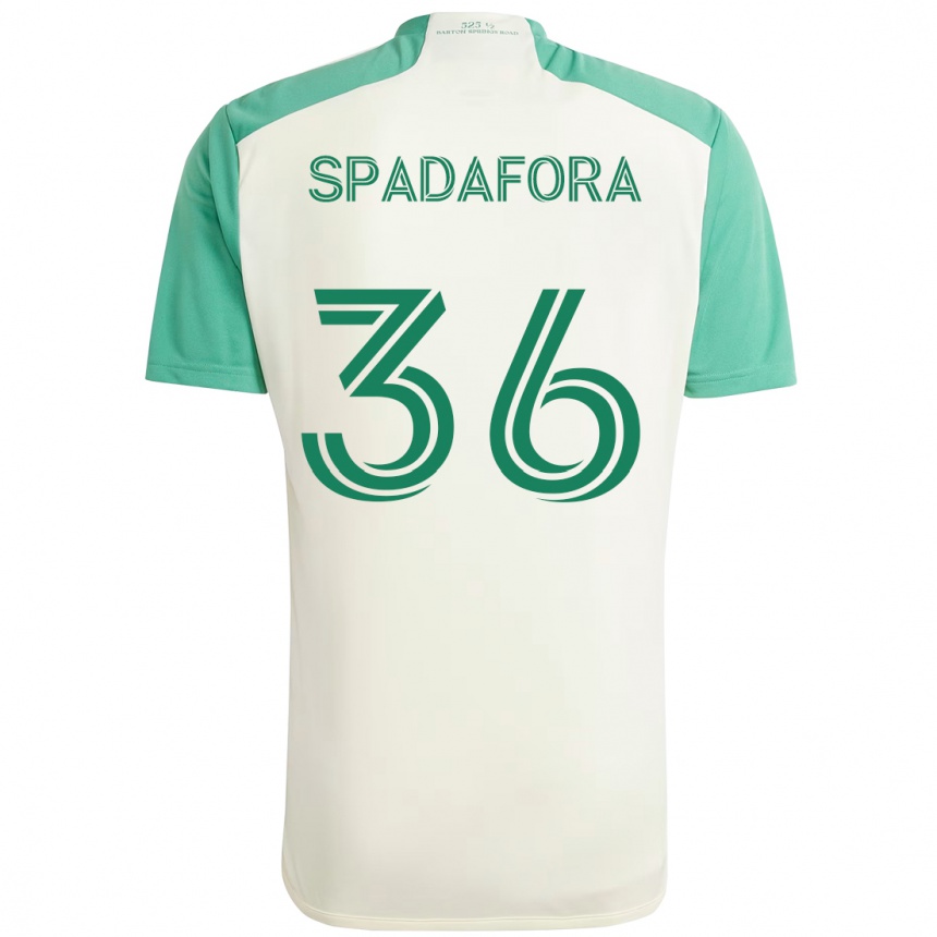 ילדים כדורגל Luke Spadafora #36 ירוק שחור הרחק ג'רזי 2025/26