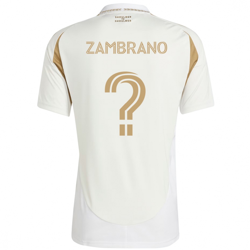 ילדים כדורגל Gavin Zambrano #0 שחור חום הרחק ג'רזי 2025/26