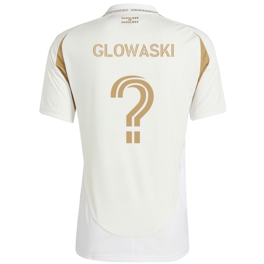 ילדים כדורגל Dylan Glowaski #0 שחור חום הרחק ג'רזי 2025/26
