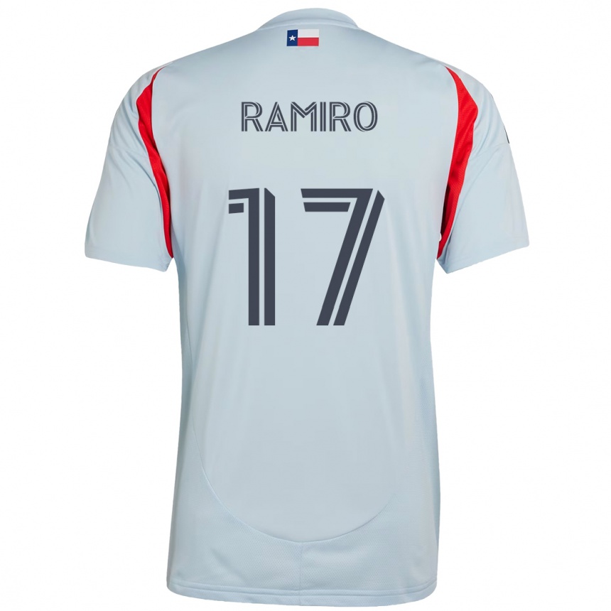 ילדים כדורגל Ramiro #17 תכלת אדום הרחק ג'רזי 2025/26