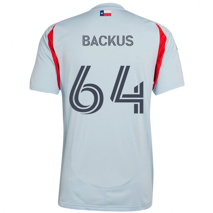 ילדים כדורגל Braeden Backus #64 תכלת אדום הרחק ג'רזי 2025/26