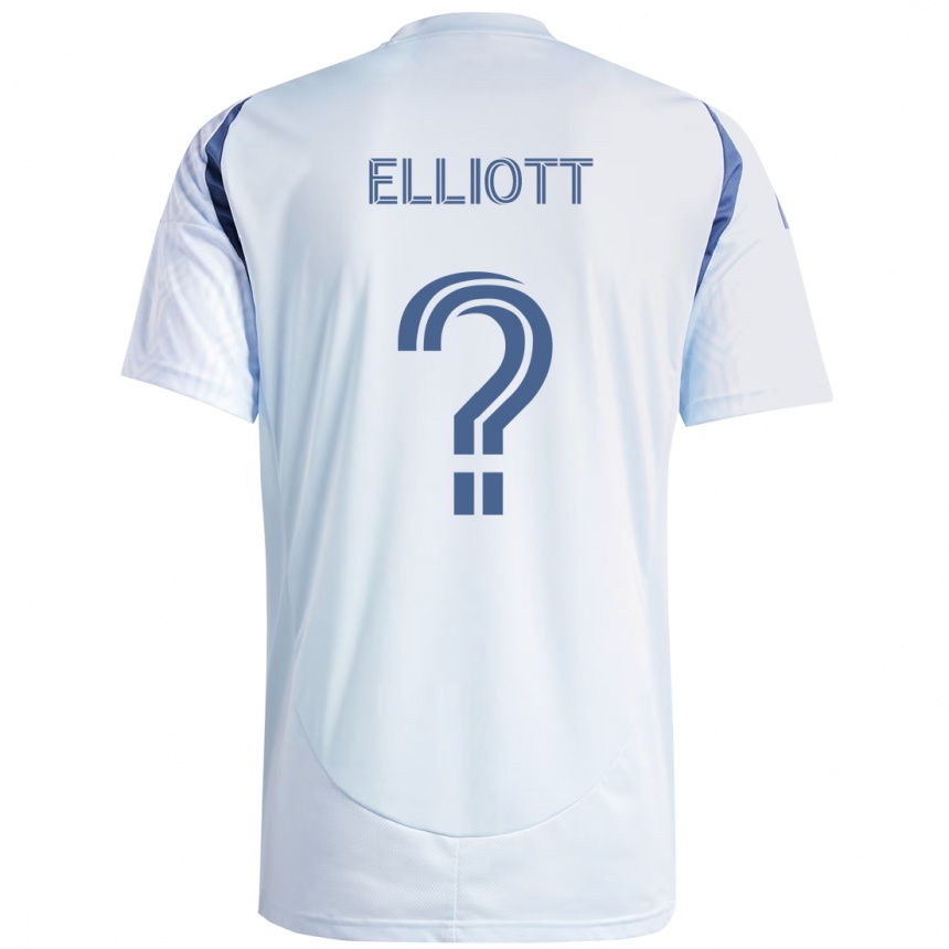 ילדים כדורגל Jack Elliott #0 אדום לבן הרחק ג'רזי 2025/26