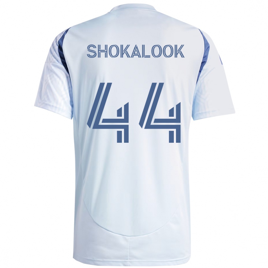 ילדים כדורגל Jason Shokalook #44 אדום לבן הרחק ג'רזי 2025/26