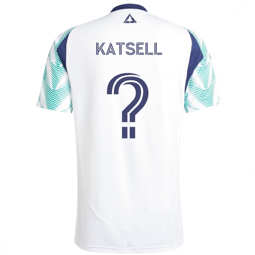 ילדים כדורגל Levi Katsell #0 כחול אדום הרחק ג'רזי 2025/26