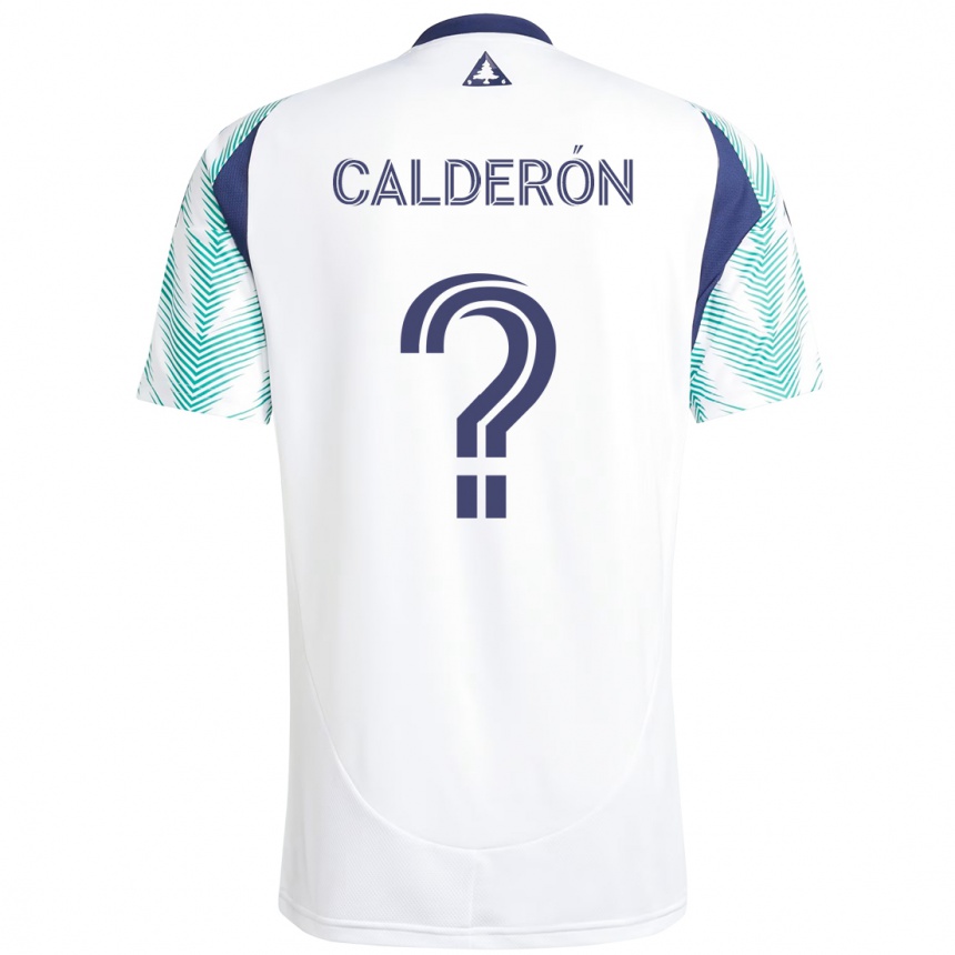 ילדים כדורגל Gio Calderón #0 כחול אדום הרחק ג'רזי 2025/26