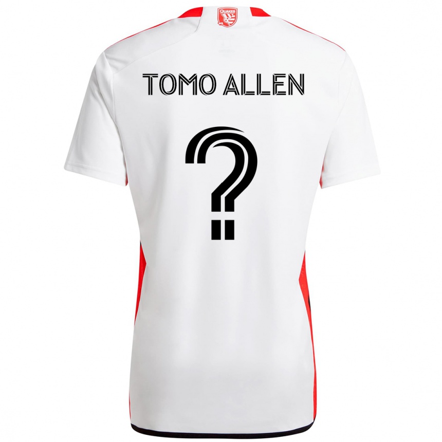 ילדים כדורגל Tomo Allen #0 שחור כחול כהה הרחק ג'רזי 2025/26
