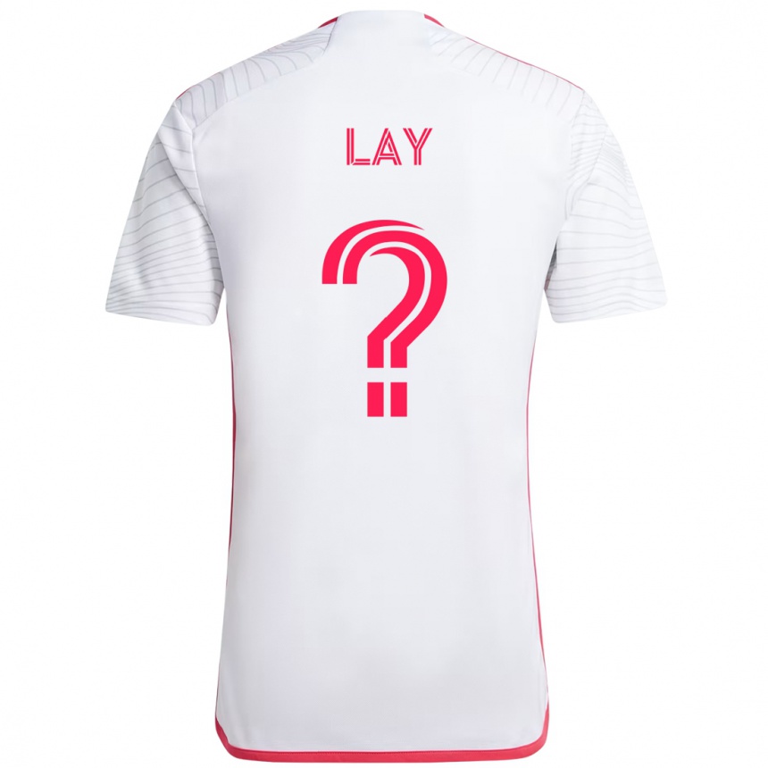 ילדים כדורגל Mikey Lay #0 מג'נטה לבן הרחק ג'רזי 2025/26