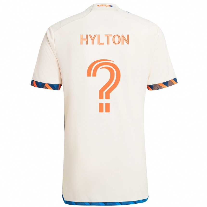 ילדים כדורגל Justin Hylton #0 כחול כהה כתום הרחק ג'רזי 2025/26