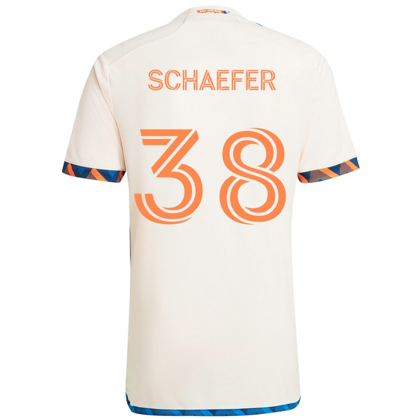 ילדים כדורגל Brian Schaefer #38 כחול כהה כתום הרחק ג'רזי 2025/26