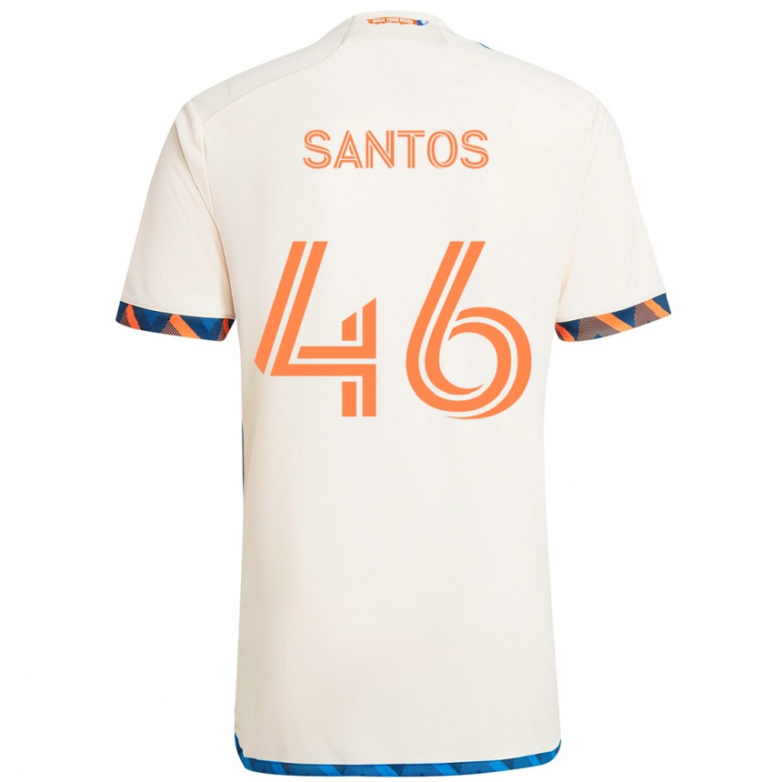 ילדים כדורגל Guilherme Santos #46 כחול כהה כתום הרחק ג'רזי 2025/26