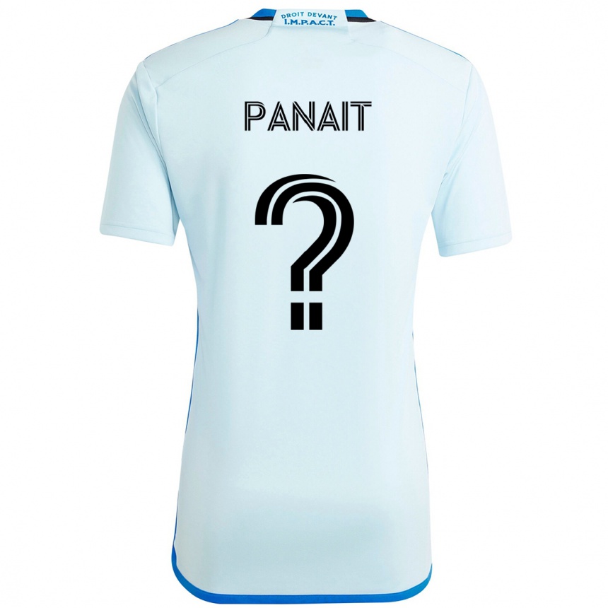 ילדים כדורגל Daniel Panait #0 כחול כהה שחור הרחק ג'רזי 2025/26