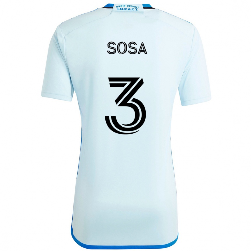 ילדים כדורגל Joaquín Sosa #3 כחול כהה שחור הרחק ג'רזי 2025/26