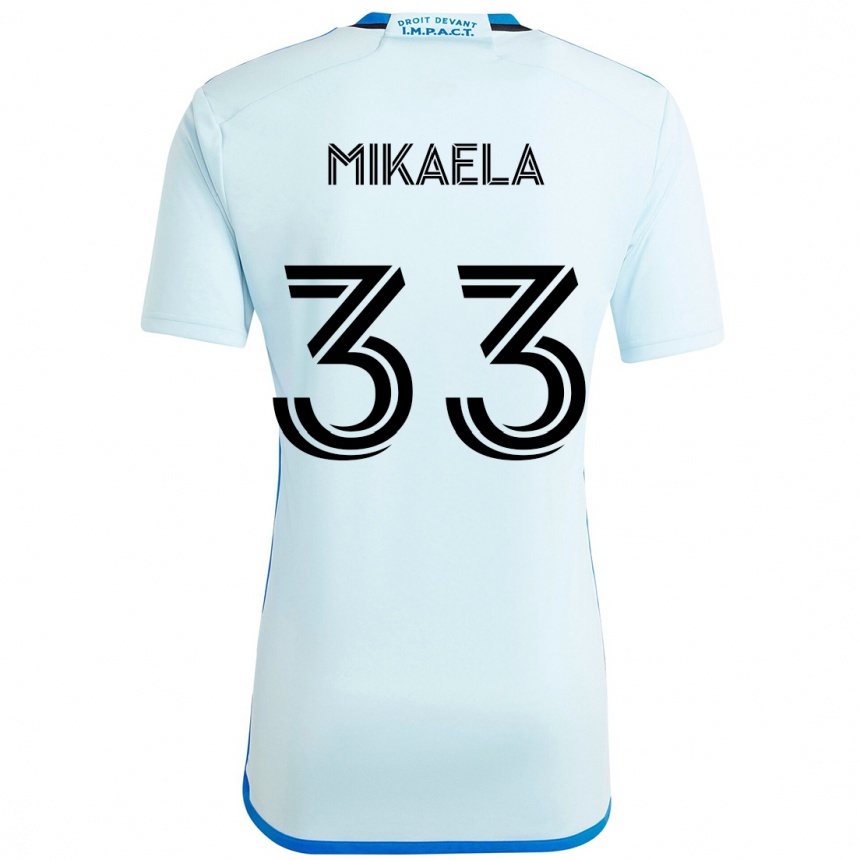 ילדים כדורגל Aitken Mikaela #33 כחול כהה שחור הרחק ג'רזי 2025/26