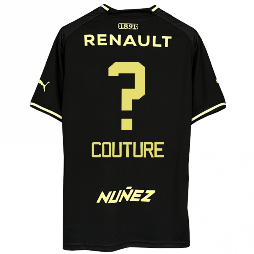ילדים כדורגל Lorenzo Couture #0 צהוב שחור הרחק ג'רזי 2025/26