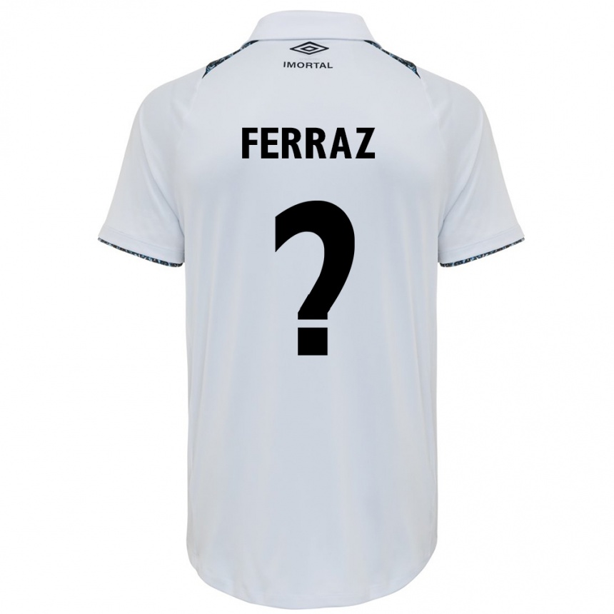 ילדים כדורגל Vini Ferraz #0 כחול שחור לבן הרחק ג'רזי 2025/26