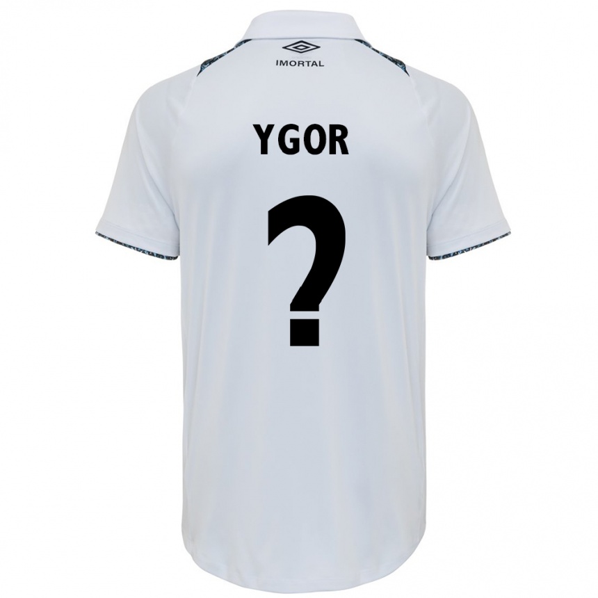 ילדים כדורגל Ygor #0 כחול שחור לבן הרחק ג'רזי 2025/26