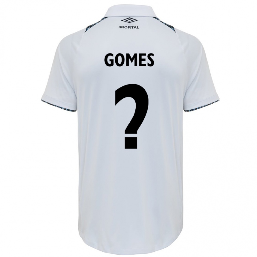 ילדים כדורגל Rafael Gomes #0 כחול שחור לבן הרחק ג'רזי 2025/26