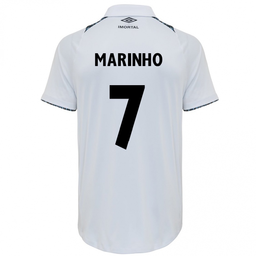 ילדים כדורגל Ananda Cristina Marinho #7 כחול שחור לבן הרחק ג'רזי 2025/26