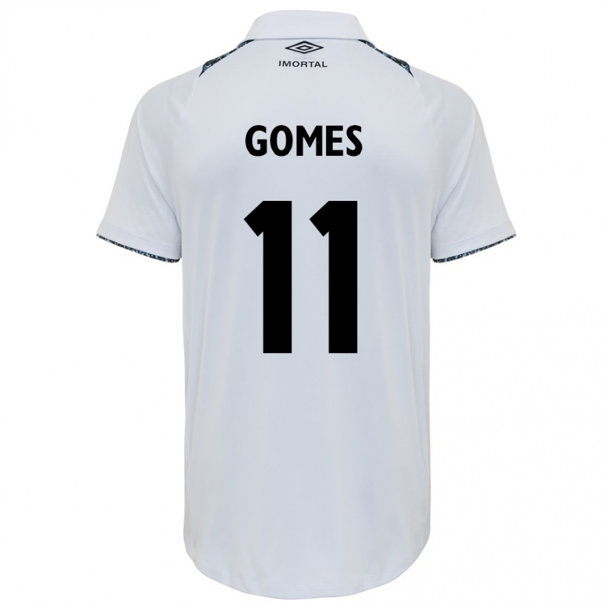ילדים כדורגל Joyce Gomes Da Silva #11 כחול שחור לבן הרחק ג'רזי 2025/26