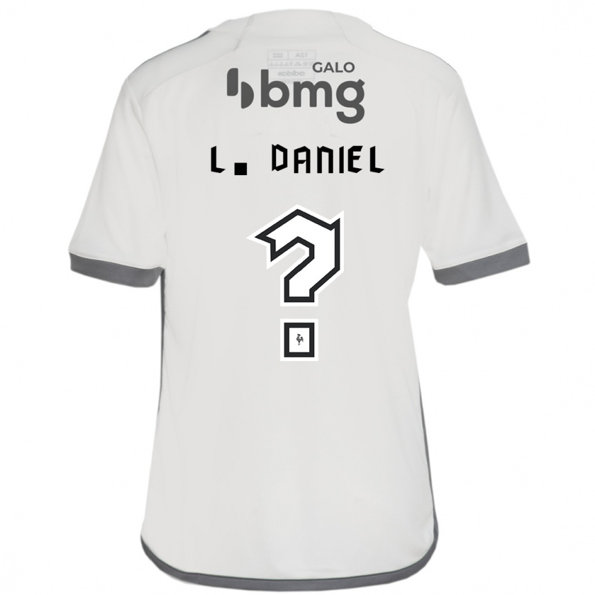 ילדים כדורגל Lucas Daniel #0 לבן שחור הרחק ג'רזי 2025/26