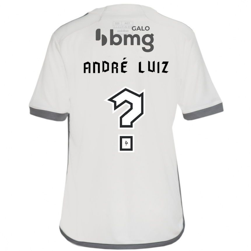 ילדים כדורגל André Luiz #0 לבן שחור הרחק ג'רזי 2025/26