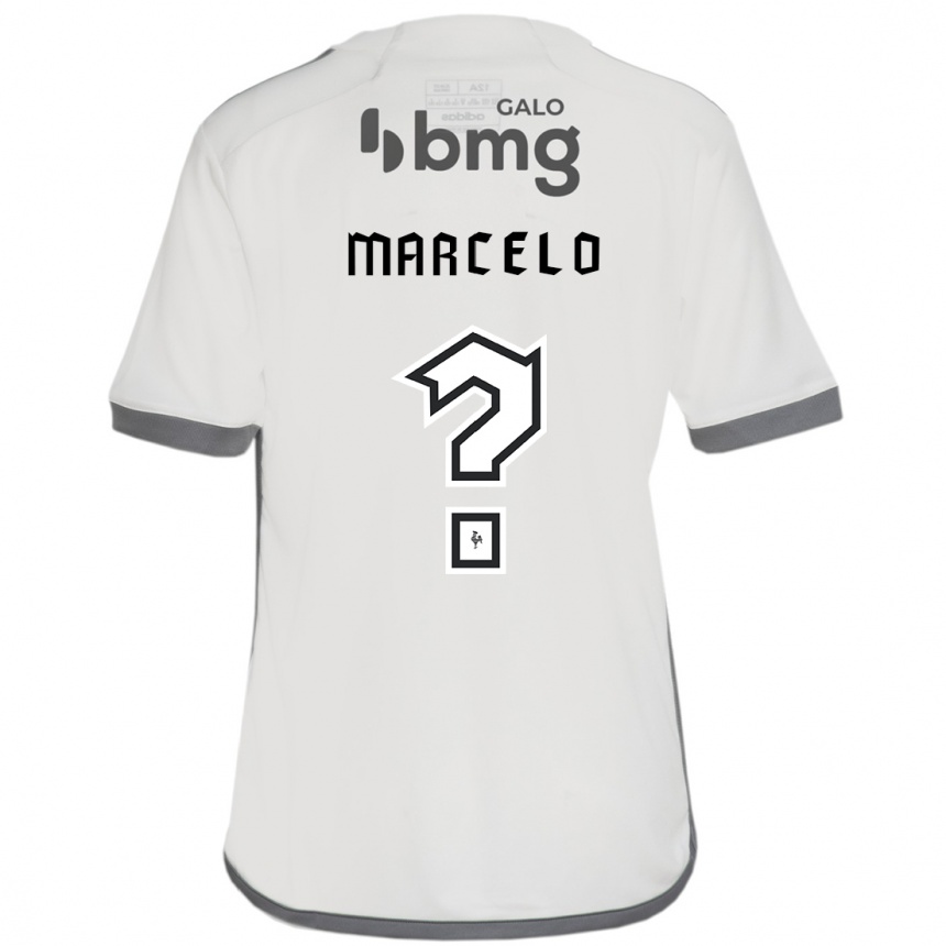ילדים כדורגל Vitor Marcelo #0 לבן שחור הרחק ג'רזי 2025/26