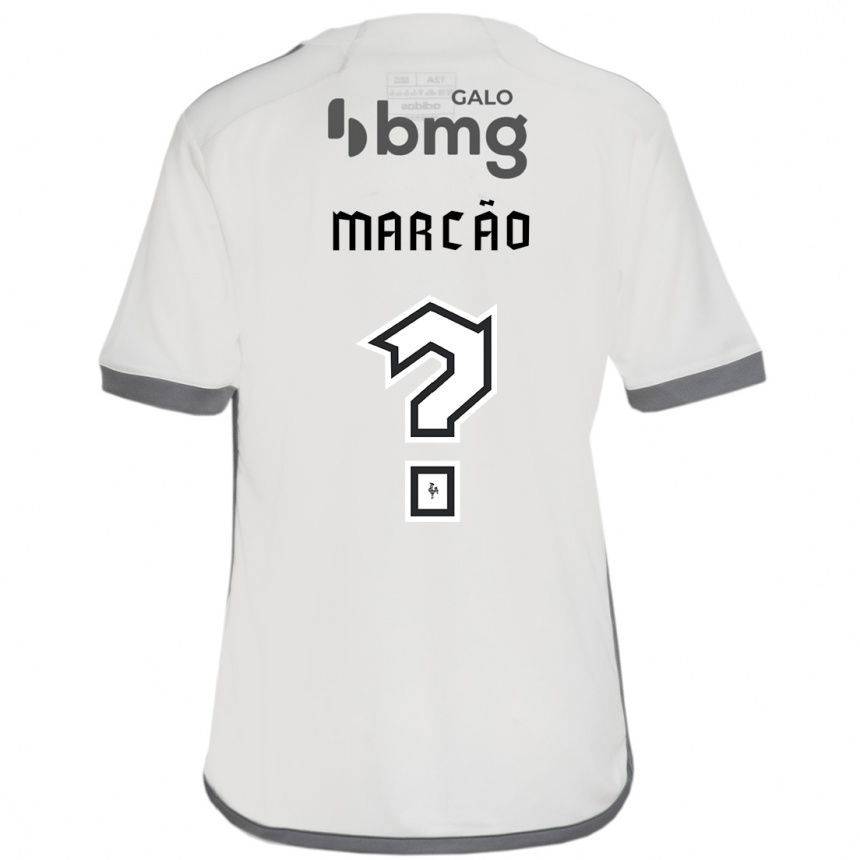 ילדים כדורגל Marcão Emanuel #0 לבן שחור הרחק ג'רזי 2025/26