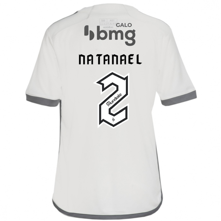 ילדים כדורגל Natanael #2 לבן שחור הרחק ג'רזי 2025/26