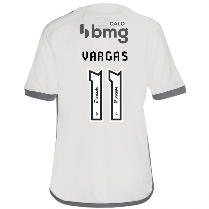 ילדים כדורגל אדוארדו ורגאס #11 לבן שחור הרחק ג'רזי 2025/26