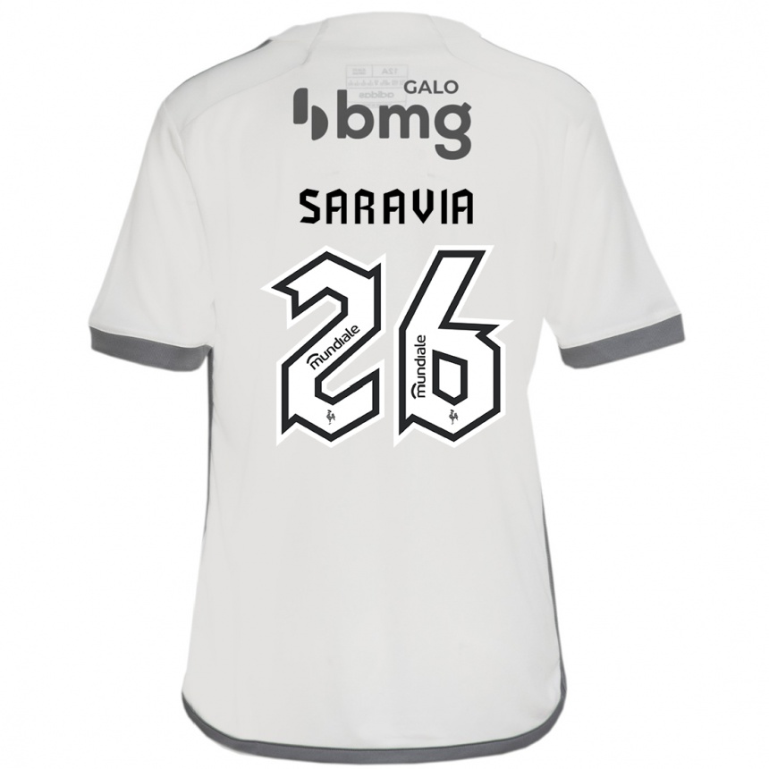 ילדים כדורגל רנסו סראביה #26 לבן שחור הרחק ג'רזי 2025/26