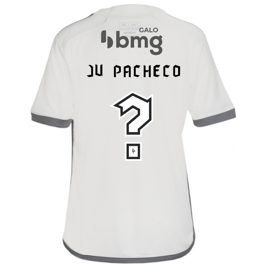 ילדים כדורגל Ju Pacheco #0 לבן שחור הרחק ג'רזי 2025/26