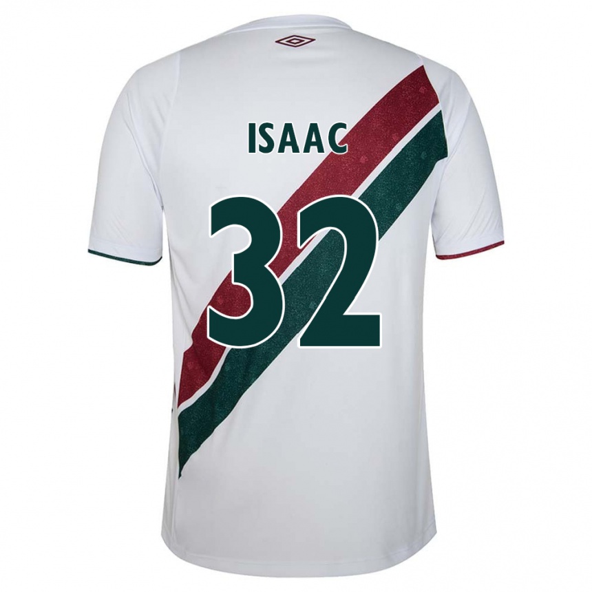 ילדים כדורגל Isaac #32 ירוק חום-ערמוני לבן הרחק ג'רזי 2025/26