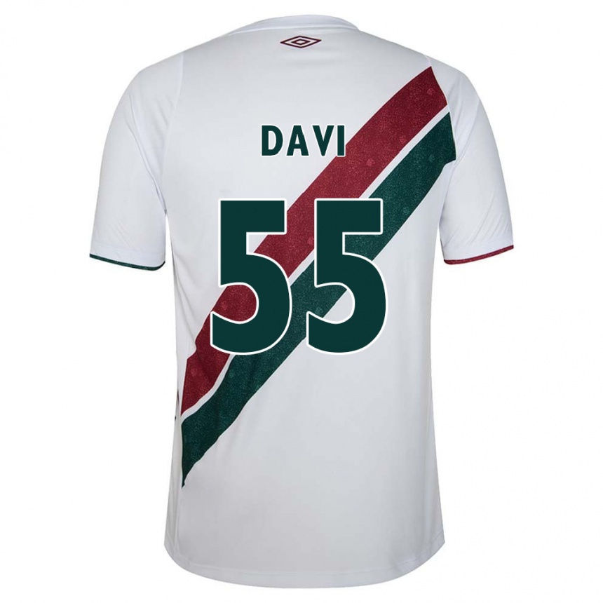 ילדים כדורגל Wallace Davi #55 ירוק חום-ערמוני לבן הרחק ג'רזי 2025/26