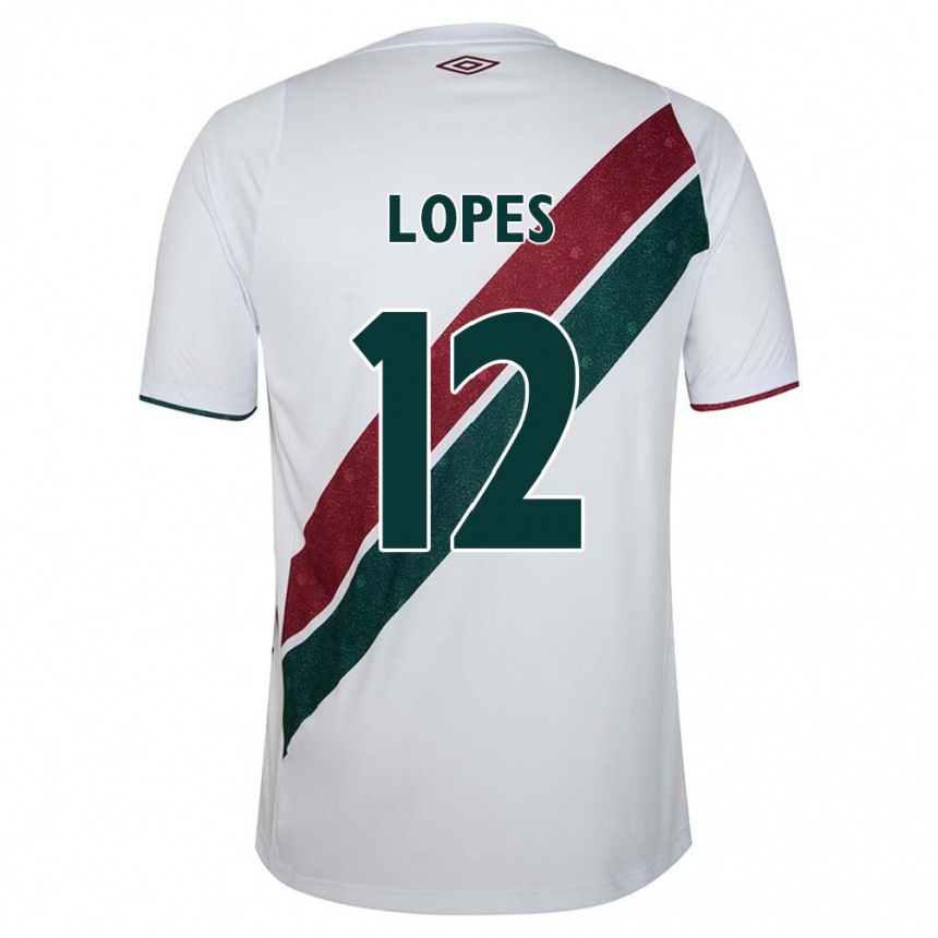 ילדים כדורגל Joao Lopes #12 ירוק חום-ערמוני לבן הרחק ג'רזי 2025/26
