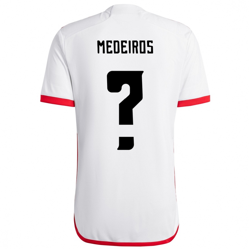 ילדים כדורגל Thiago Medeiros #0 אדום שחור הרחק ג'רזי 2025/26