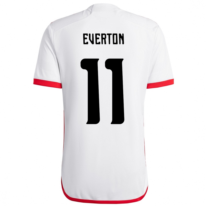 ילדים כדורגל Everton #11 אדום שחור הרחק ג'רזי 2025/26