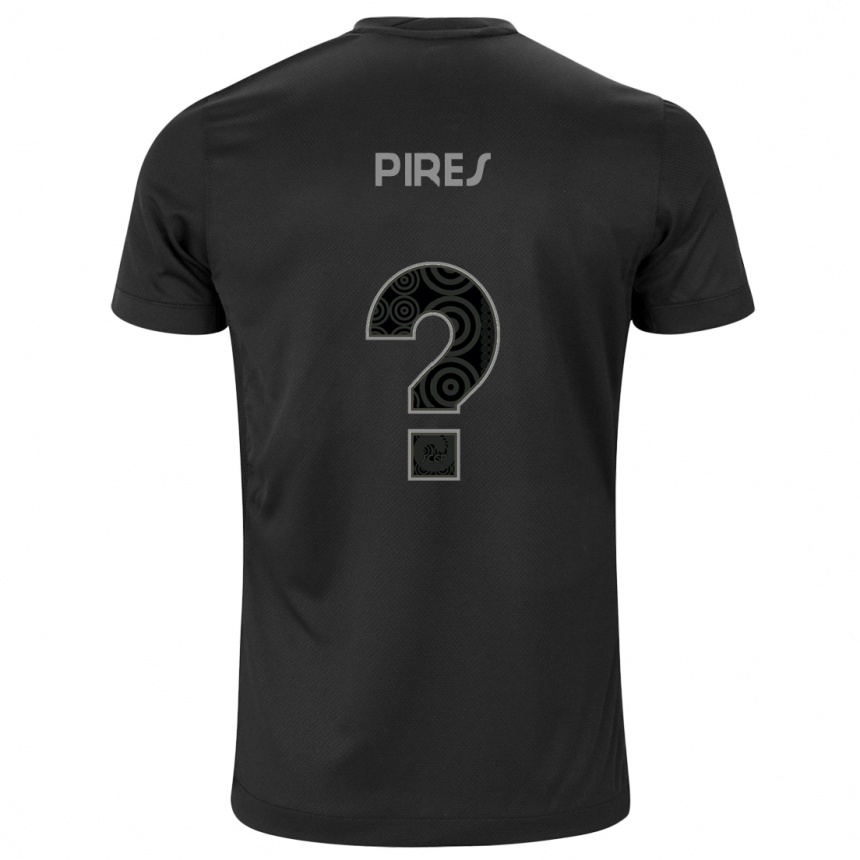 ילדים כדורגל Guilherme Pires #0 שחור לבן הרחק ג'רזי 2025/26