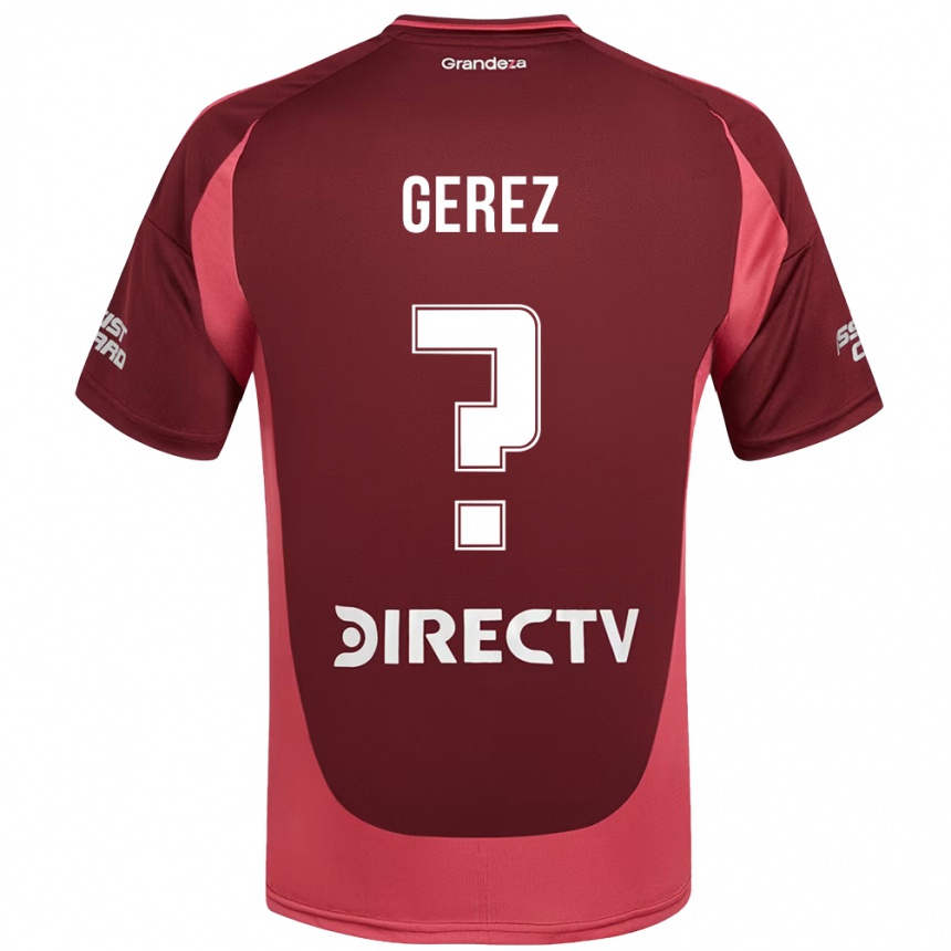 ילדים כדורגל Dylan Gerez #0 לבן אדום הרחק ג'רזי 2025/26